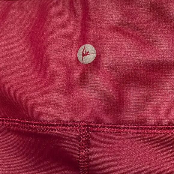 90 Degree By Reflex Women's Maroon Mesh Leggings - Picture 4 of 6